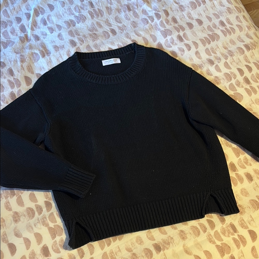 Black Everlane Chunky Sweater